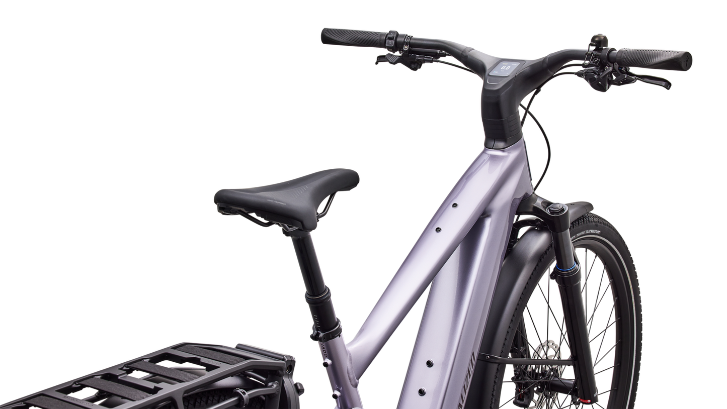 SPECIALIZED Turbo Vado 3 5.0 Ebike - GLOSS AMETHYST FROST METALLIC / BORDEAUX METALLIC