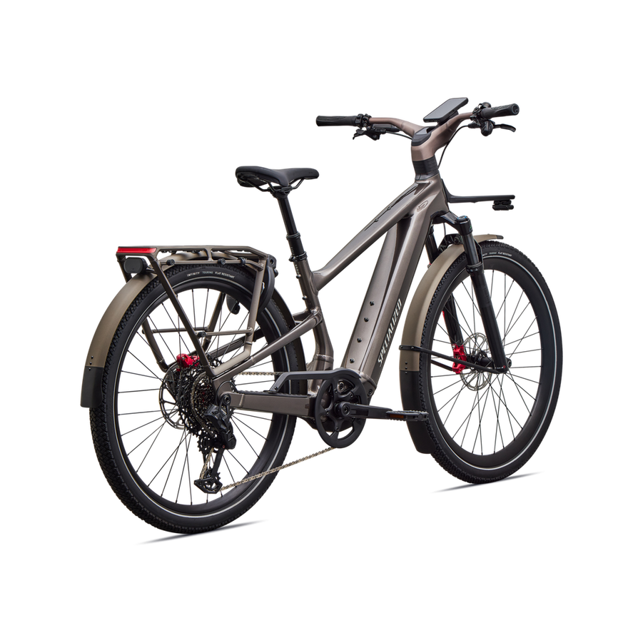 SPECIALIZED Turbo Vado 3 6.0 Ebike - GLOSS WARM SMOKE METALLIC / SATIN BRUSHED CHROME