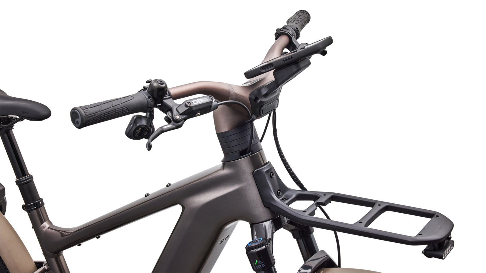 SPECIALIZED Turbo Vado 3 6.0 Ebike - GLOSS WARM SMOKE METALLIC / SATIN BRUSHED CHROME