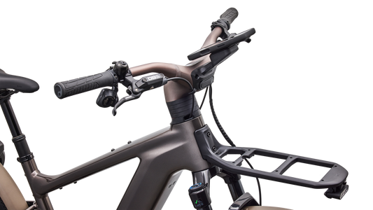 SPECIALIZED Turbo Vado 3 6.0 Ebike - GLOSS WARM SMOKE METALLIC / SATIN BRUSHED CHROME