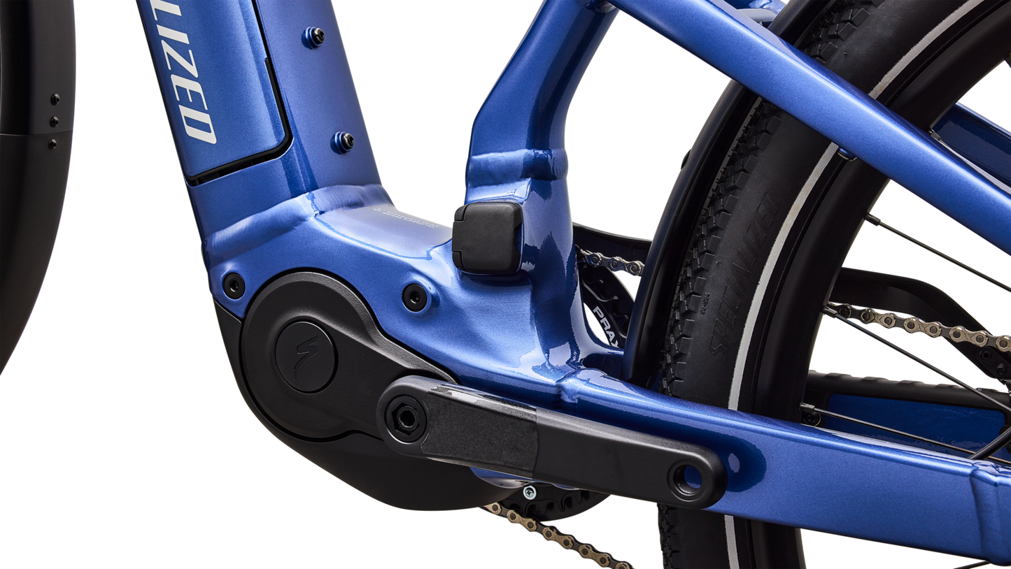 SPECIALIZED Turbo Vado 3 EVO 4.0 Ebike - GLOSS PACIFIC BLUE / DUNE WHITE