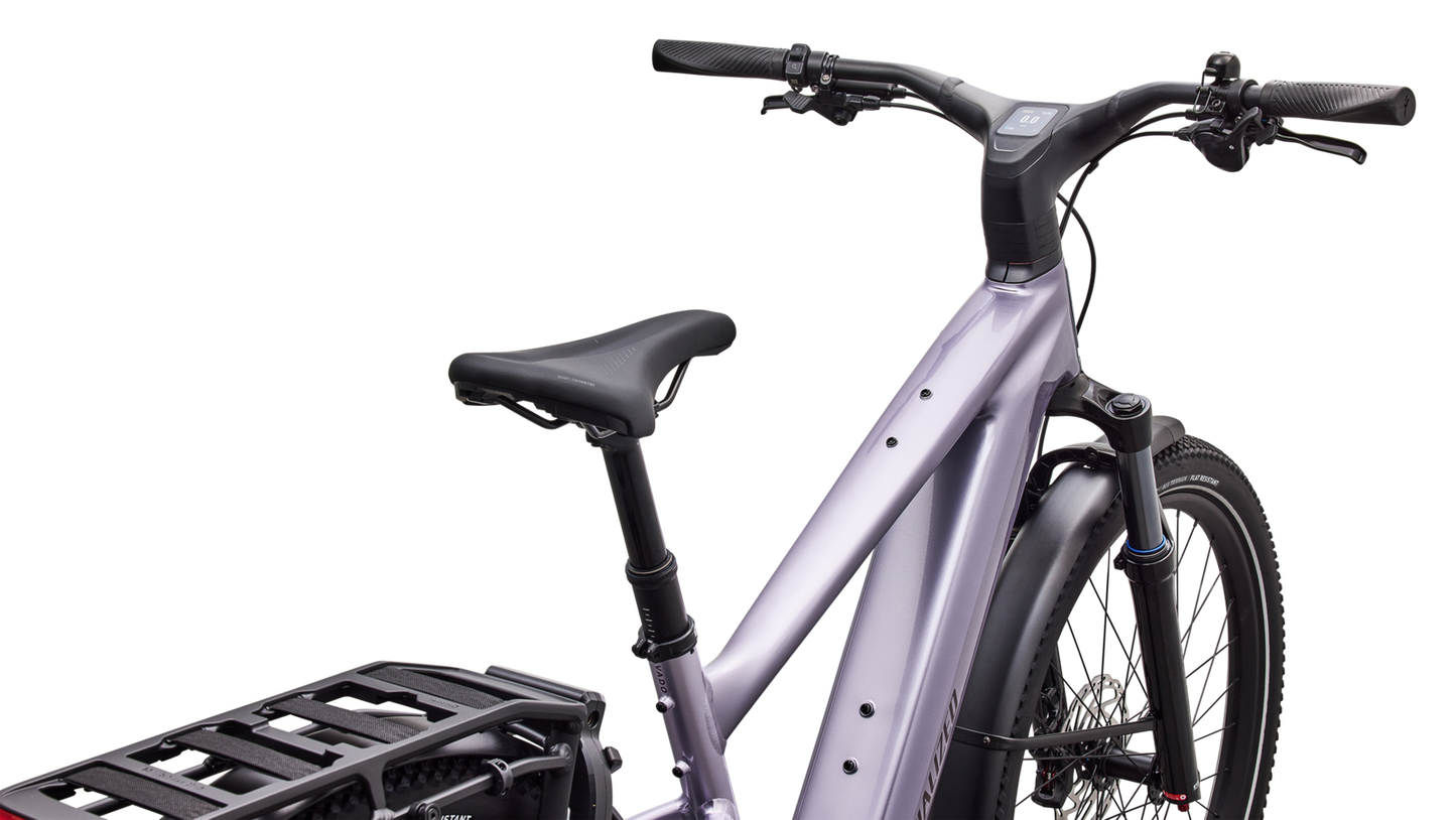 SPECIALIZED Turbo Vado 3 EVO 5.0 Ebike - GLOSS AMETHYST FROST METALLIC / BORDEAUX METALLIC