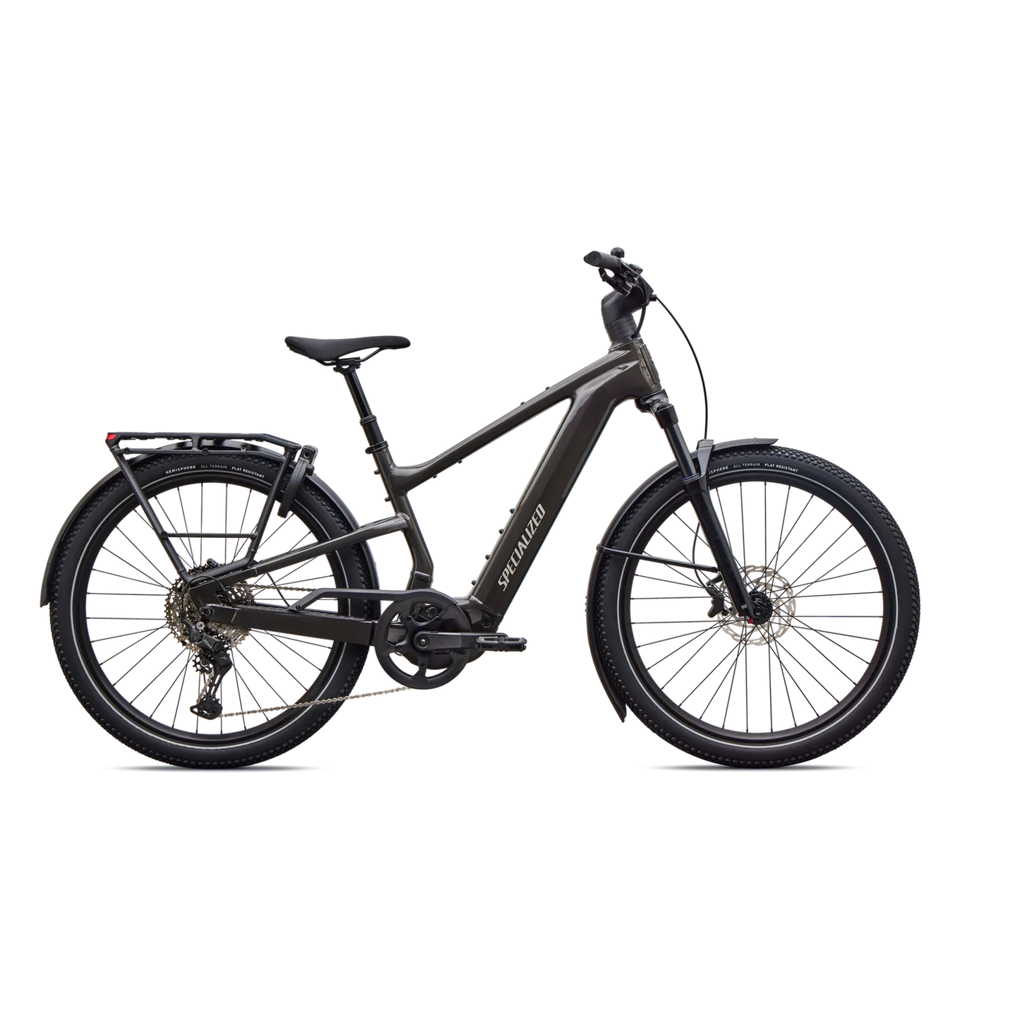SPECIALIZED Turbo Vado 3 EVO 5.0 E-Bike - GLOSS METALLIC OBSIDIAN / DOLOMITE METALLIC