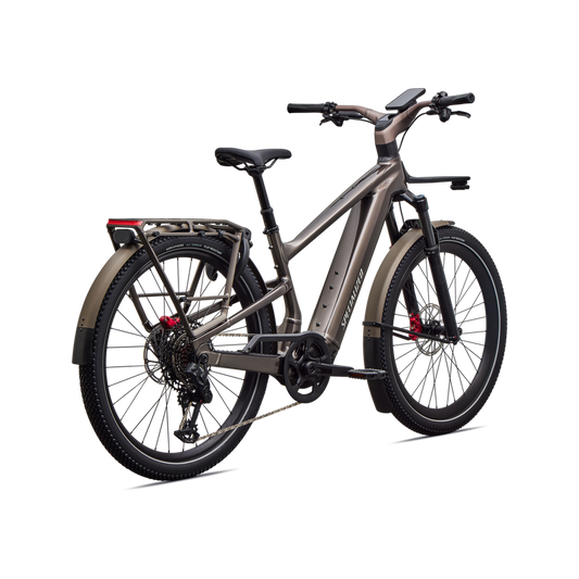 SPECIALIZED Turbo Vado 3 EVO 6.0 Ebike - GLOSS WARM SMOKE METALLIC / SATIN BRUSHED CHROME