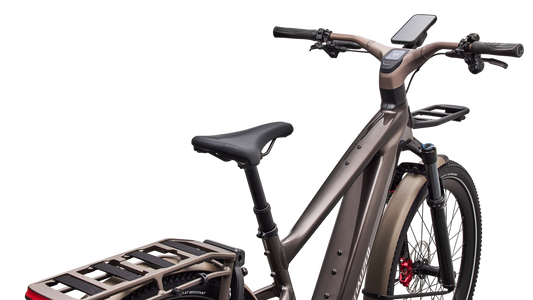 SPECIALIZED Turbo Vado 3 EVO 6.0 Ebike - GLOSS WARM SMOKE METALLIC / SATIN BRUSHED CHROME