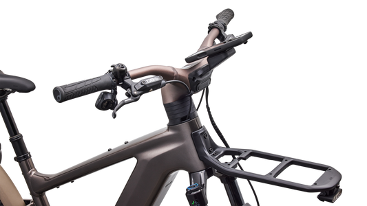 SPECIALIZED Turbo Vado 3 EVO 6.0 Ebike - GLOSS WARM SMOKE METALLIC / SATIN BRUSHED CHROME