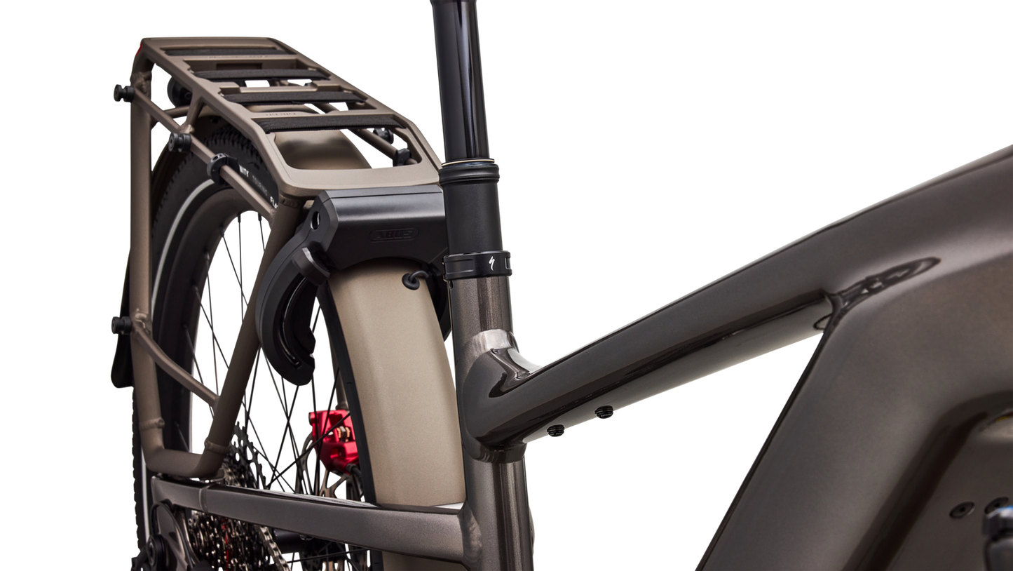 SPECIALIZED Turbo Vado 3 EVO 6.0 Ebike - GLOSS WARM SMOKE METALLIC / SATIN BRUSHED CHROME