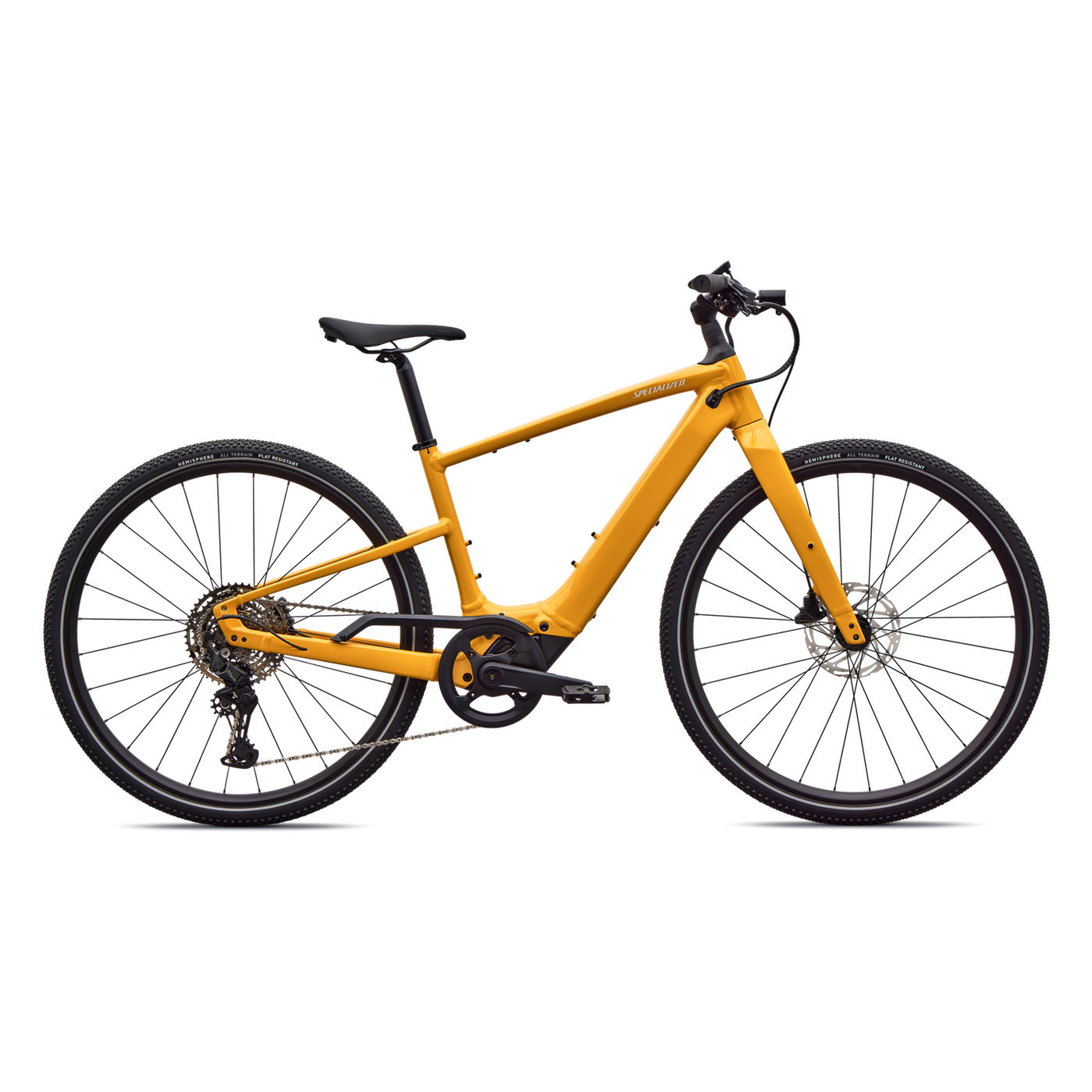 SPECIALIZED Turbo Vado SL 2 4.0 Ebike - GLOSS BRASSY YELLOW / METALLIC WHITE SILVER FROST REFLECTIVE