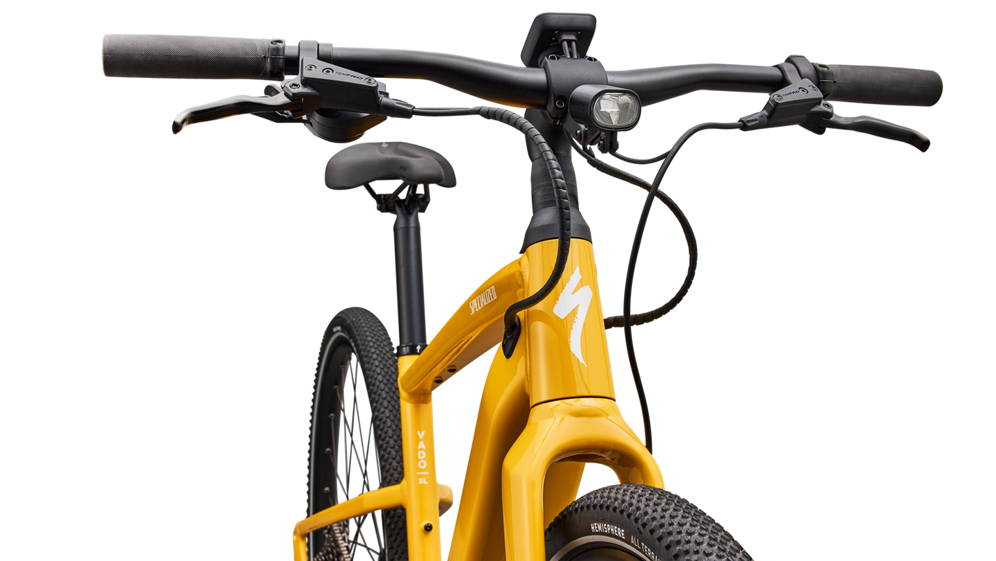 SPECIALIZED Turbo Vado SL 2 4.0 Ebike - GLOSS BRASSY YELLOW / METALLIC WHITE SILVER FROST REFLECTIVE