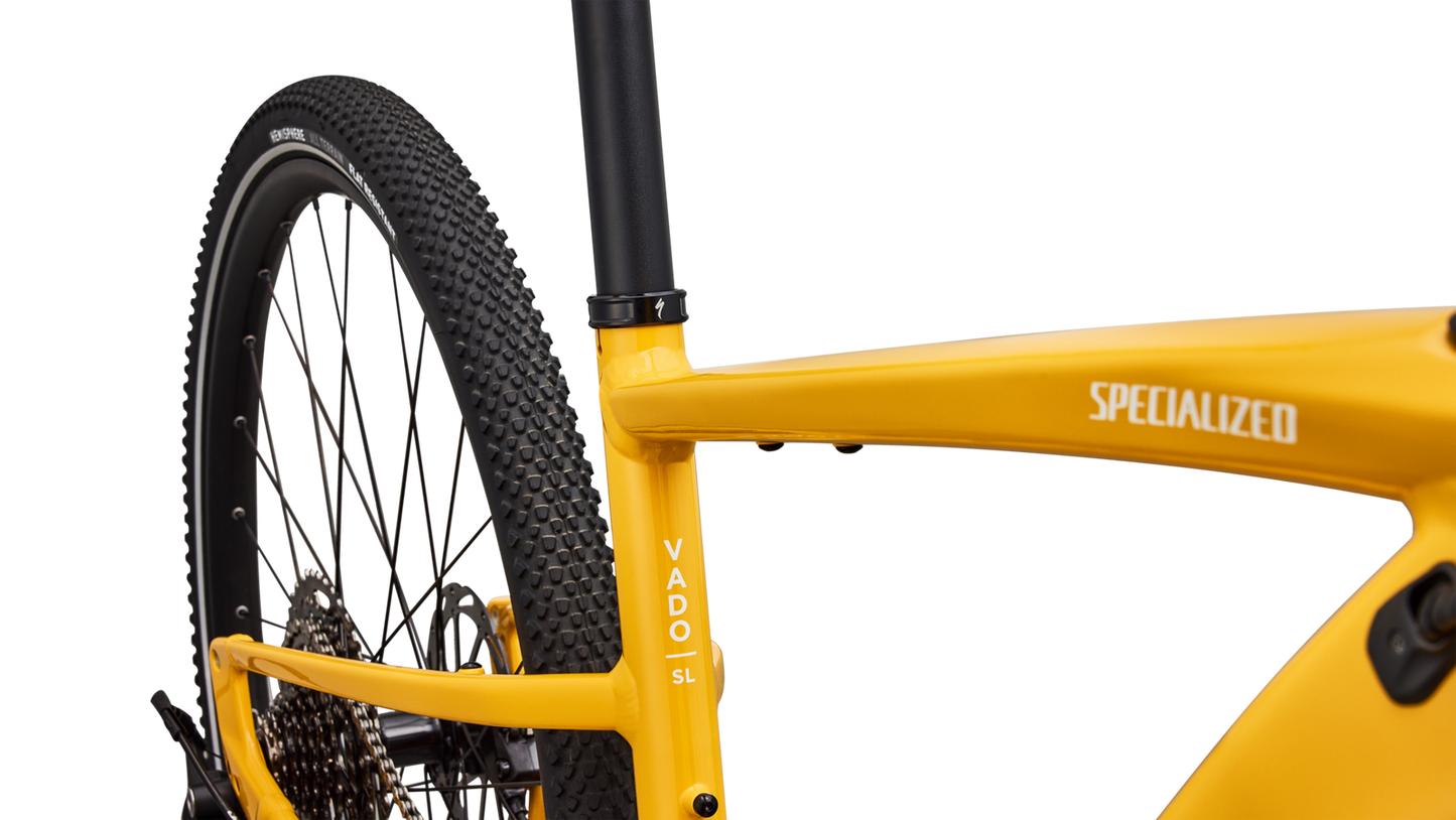 SPECIALIZED Turbo Vado SL 2 4.0 Ebike - GLOSS BRASSY YELLOW / METALLIC WHITE SILVER FROST REFLECTIVE