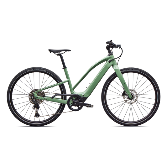 SPECIALIZED Turbo Vado SL 2 4.0 Step Through Ebike - GLOSS PISTACHIO / OAK GREEN METALLIC FROST REFLECTIVE