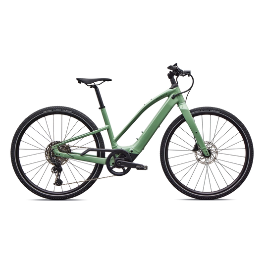 SPECIALIZED Turbo Vado SL 2 4.0 Step-Through  E-Bike - GLOSS PISTACHIO / OAK GREEN METALLIC FROST REFLECTIVE