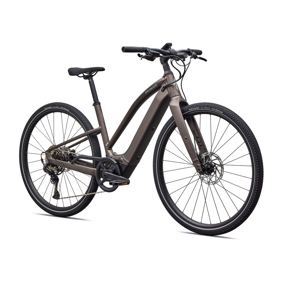 SPECIALIZED Turbo Vado SL 2 4.0 Step Through Ebike - SATIN GUN METAL / AGAVE GREY FROST REFLECTIVE