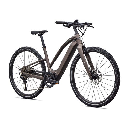 SPECIALIZED Turbo Vado SL 2 4.0 Step Through Ebike - SATIN GUN METAL / AGAVE GREY FROST REFLECTIVE