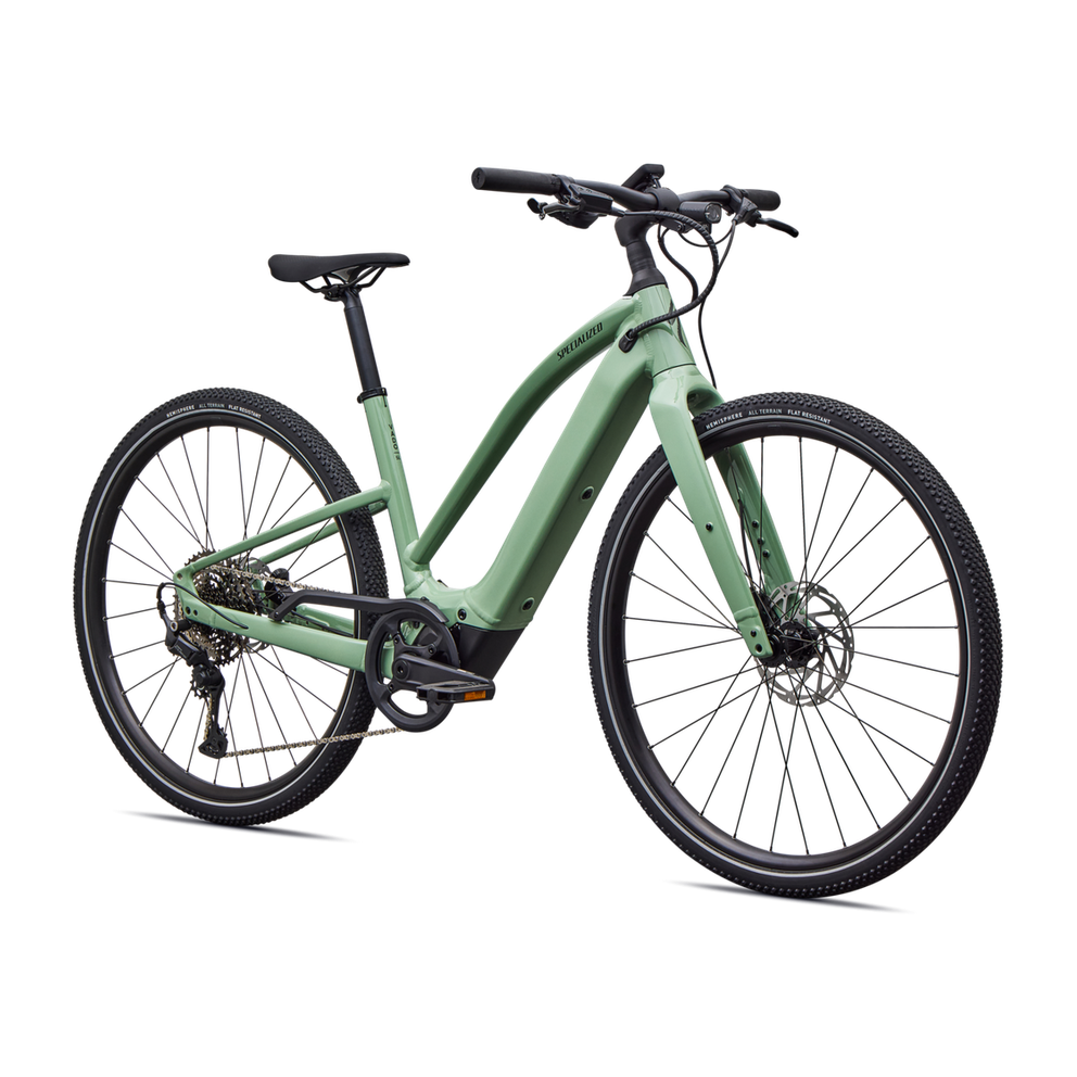 SPECIALIZED Turbo Vado SL 2 4.0 Step Through Ebike - GLOSS PISTACHIO / OAK GREEN METALLIC FROST REFLECTIVE