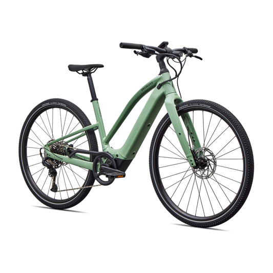 SPECIALIZED Turbo Vado SL 2 4.0 Step Through Ebike - GLOSS PISTACHIO / OAK GREEN METALLIC FROST REFLECTIVE
