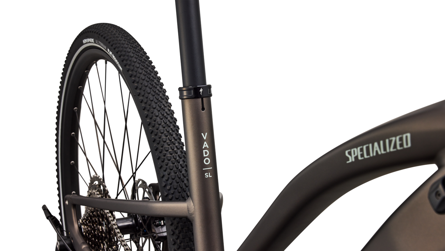 SPECIALIZED Turbo Vado SL 2 4.0 Step Through Ebike - SATIN GUN METAL / AGAVE GREY FROST REFLECTIVE