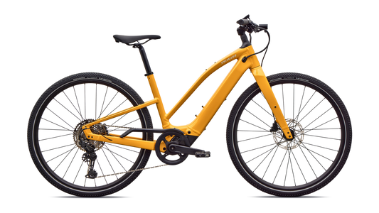 SPECIALIZED Turbo Vado SL 2 4.0 Step Through Ebike - GLOSS BRASSY YELLOW / METALLIC WHITE SILVER FROST REFLECTIVE