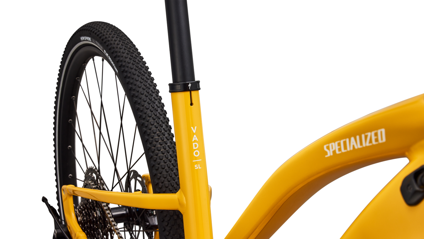 SPECIALIZED Turbo Vado SL 2 4.0 Step Through Ebike - GLOSS BRASSY YELLOW / METALLIC WHITE SILVER FROST REFLECTIVE