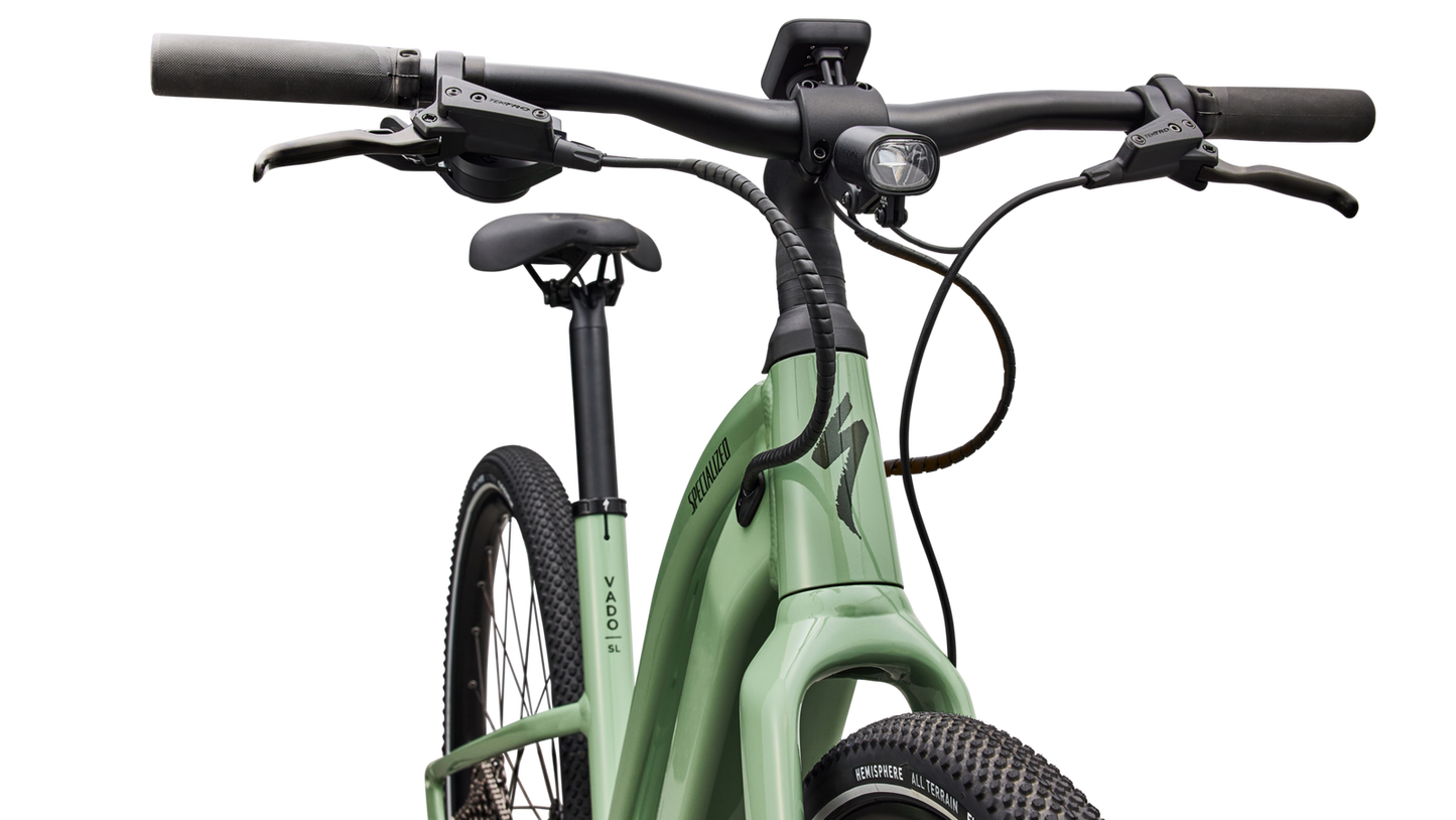 SPECIALIZED Turbo Vado SL 2 4.0 Step Through Ebike - GLOSS PISTACHIO / OAK GREEN METALLIC FROST REFLECTIVE