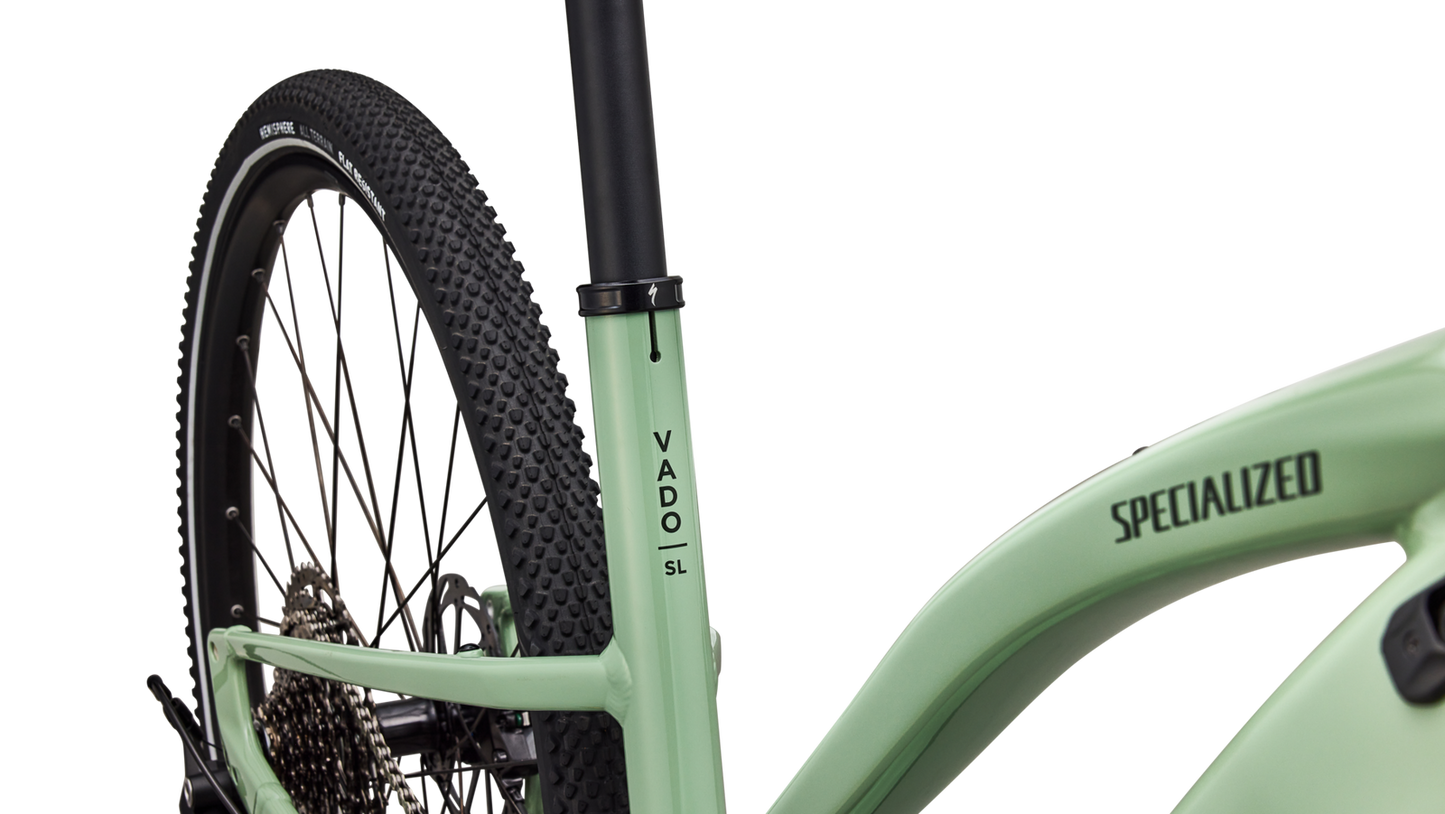 SPECIALIZED Turbo Vado SL 2 4.0 Step Through Ebike - GLOSS PISTACHIO / OAK GREEN METALLIC FROST REFLECTIVE