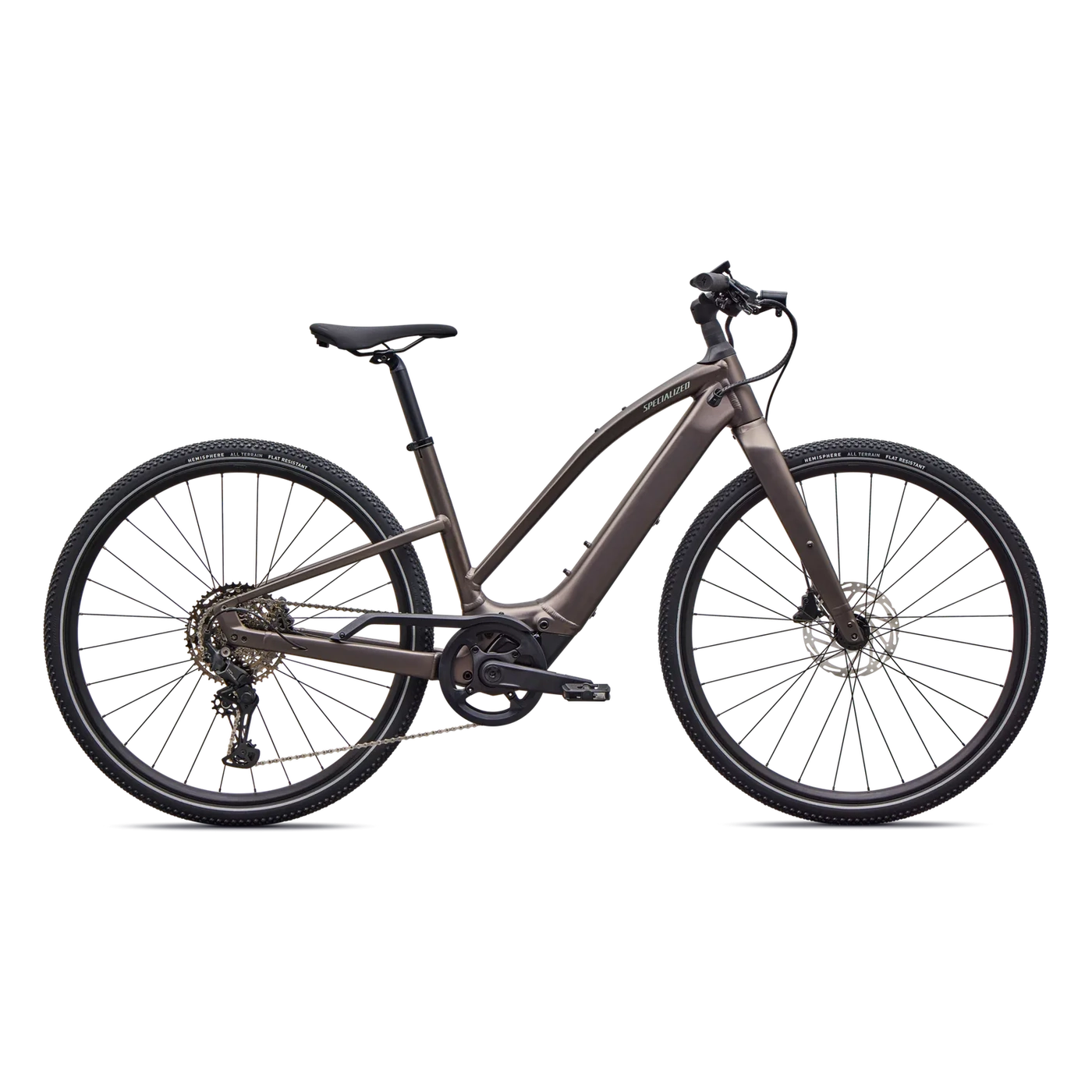 SPECIALIZED Turbo Vado SL 2 4.0 Step-Through  E-Bike - SATIN GUN METAL / AGAVE GREY FROST REFLECTIVE