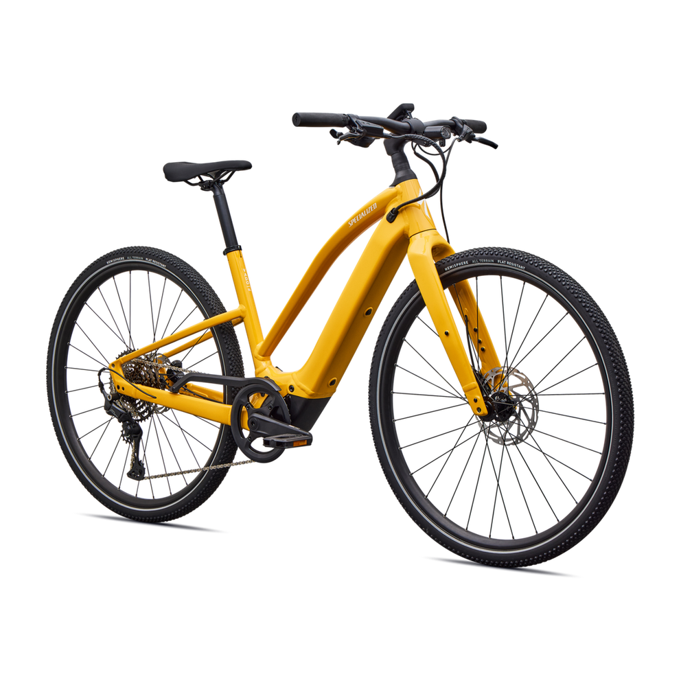 SPECIALIZED Turbo Vado SL 2 4.0 Step Through Ebike - GLOSS BRASSY YELLOW / METALLIC WHITE SILVER FROST REFLECTIVE