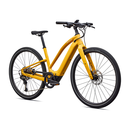 SPECIALIZED Turbo Vado SL 2 4.0 Step Through Ebike - GLOSS BRASSY YELLOW / METALLIC WHITE SILVER FROST REFLECTIVE