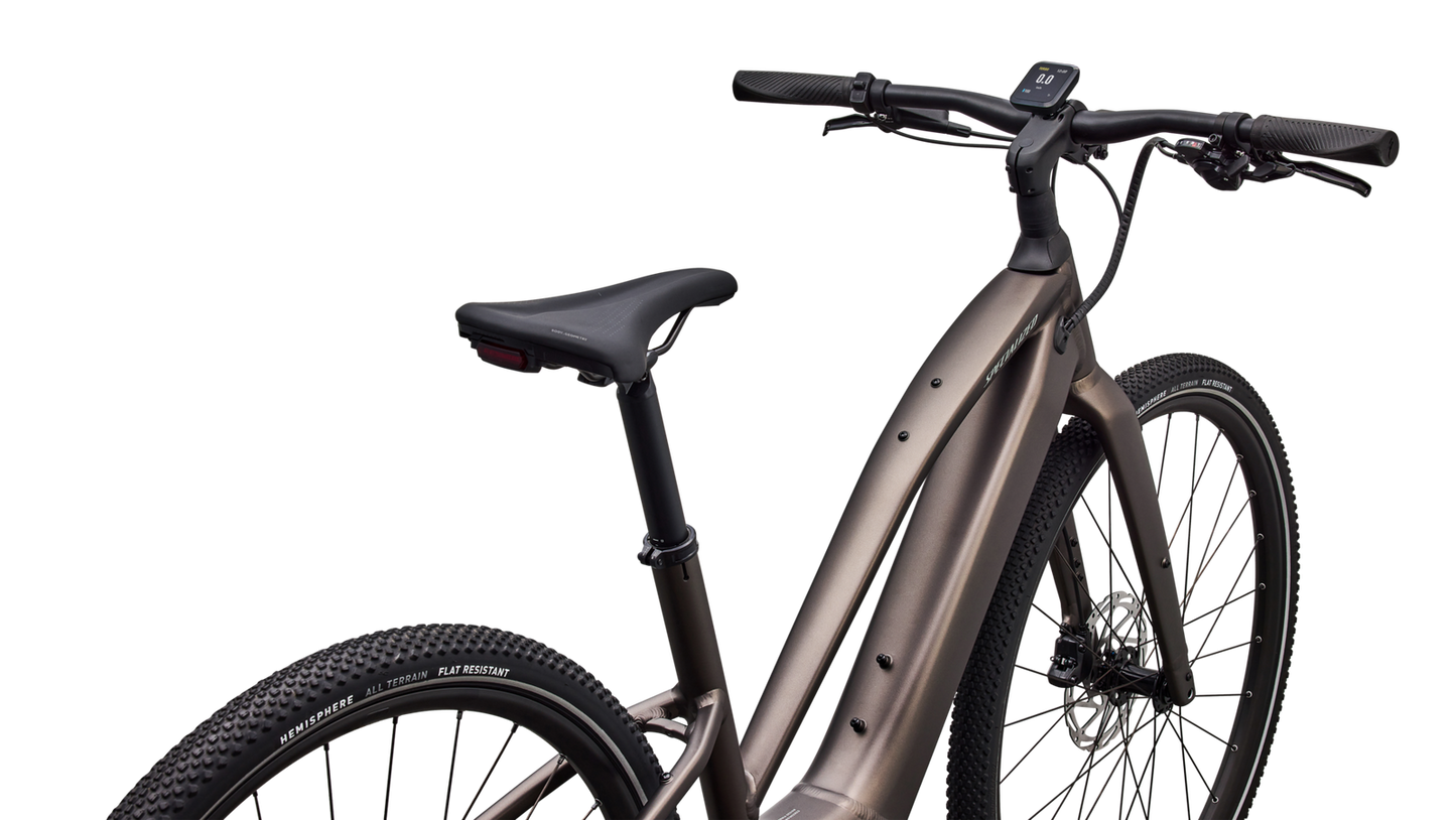 SPECIALIZED Turbo Vado SL 2 4.0 Step Through Ebike - SATIN GUN METAL / AGAVE GREY FROST REFLECTIVE