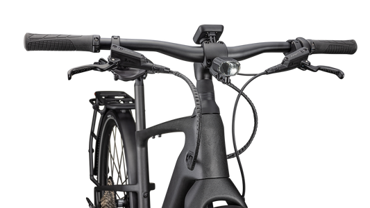 SPECIALIZED Turbo Vado SL 2 6.0 EQ Carbon Ebike - SATIN BLACK SPECKLE OVER CARBON / DOLOMITE METALLIC FROST REFLECTIVE