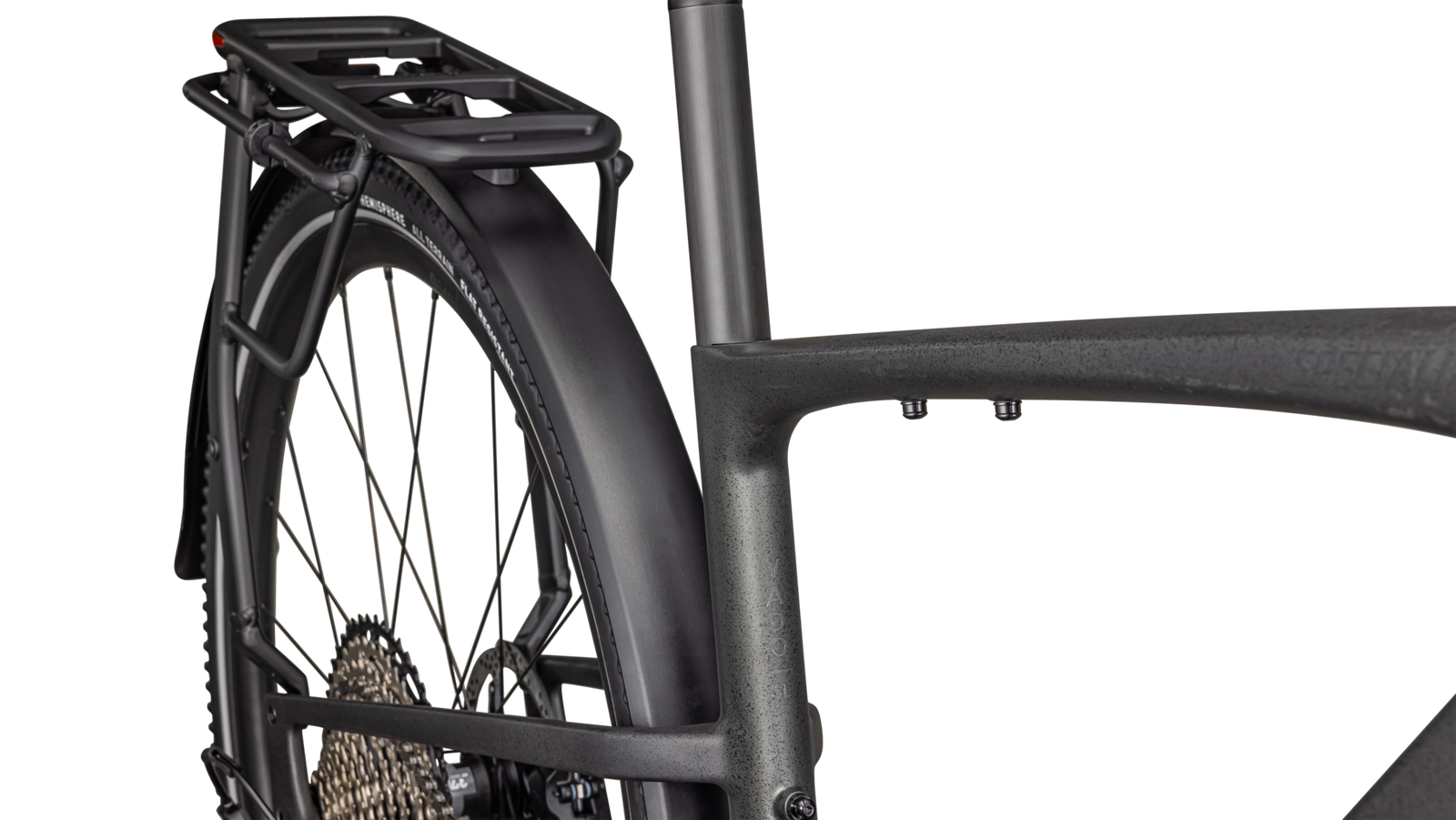 SPECIALIZED Turbo Vado SL 2 6.0 EQ Carbon Ebike - SATIN BLACK SPECKLE OVER CARBON / DOLOMITE METALLIC FROST REFLECTIVE