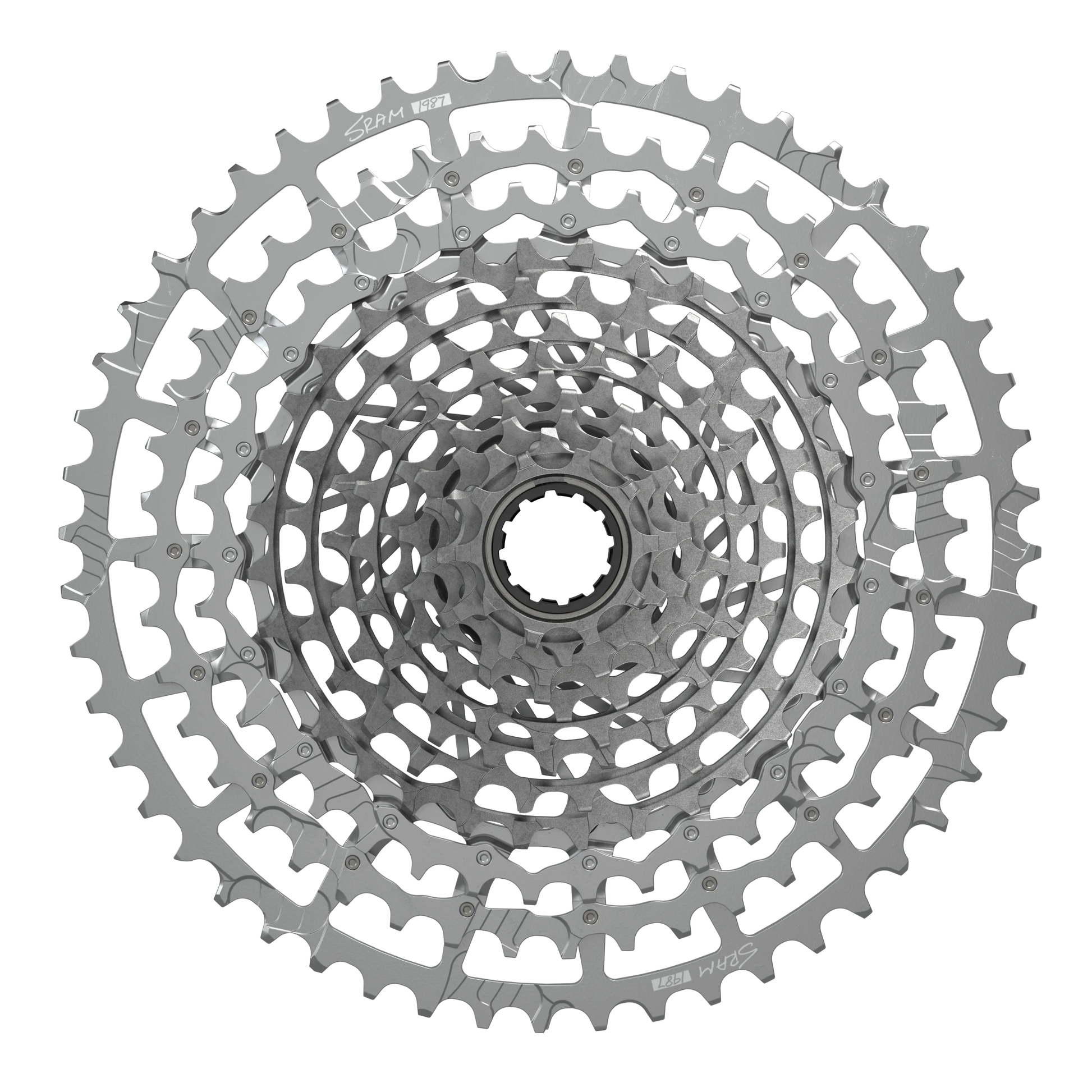 SRAM 1987 EAGLE AXS TTYPE Q174 CL55 DUB MTB WIDE 10/52 - Silver