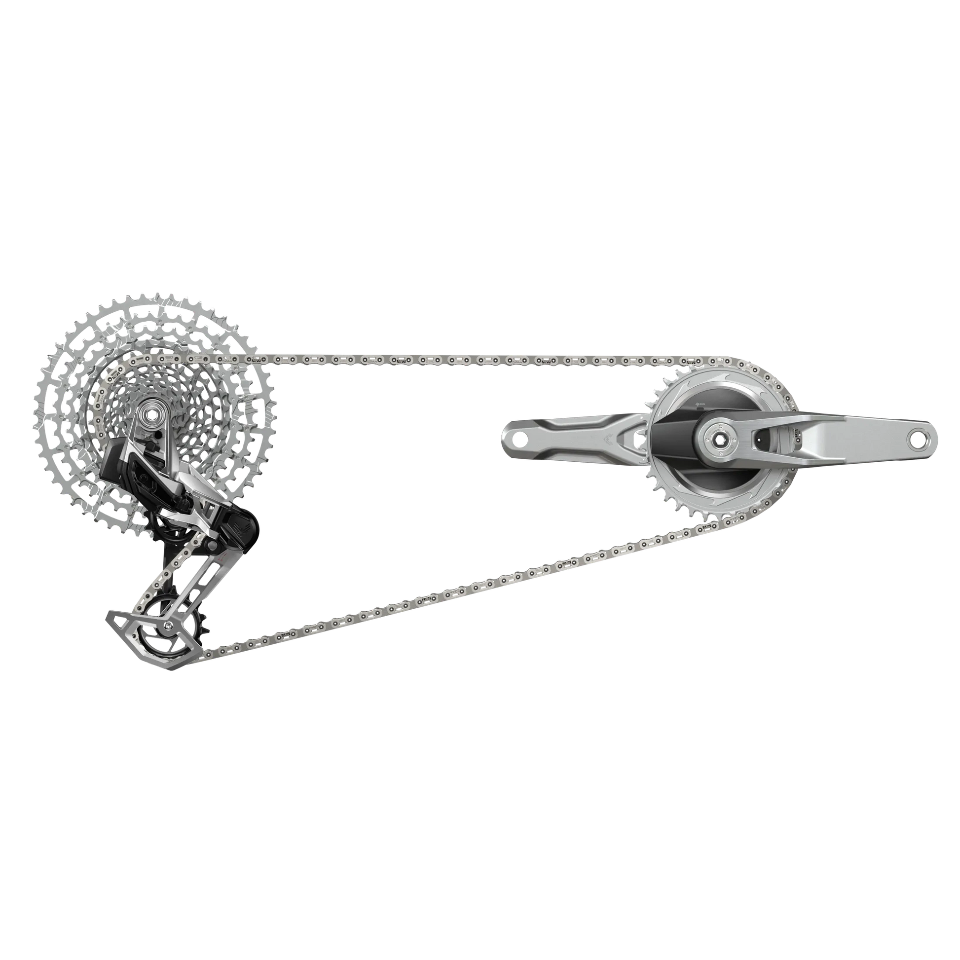 SRAM 1987 EAGLE AXS TTYPE Q174 CL55 DUB MTB WIDE 10/52 - Silver