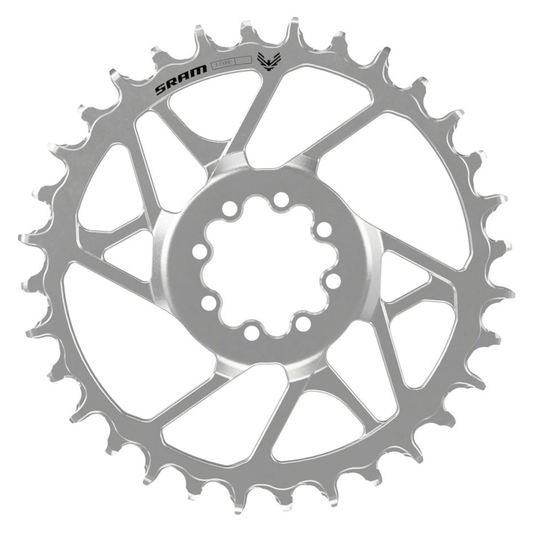 SRAM EAGLE90 T TYPE OFF 3MM 12V DM STEEL Chainring - SILVER INCLUDE SCREWS