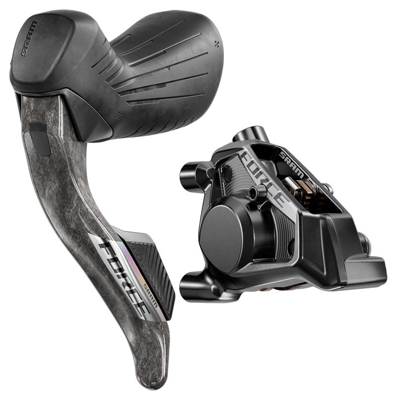 SRAM FORCE AXS E1 LEFT BRAKE/SHIFT LEVER REAR CALIPER FLAT MOUNT 20MM OFFSET - CARBON