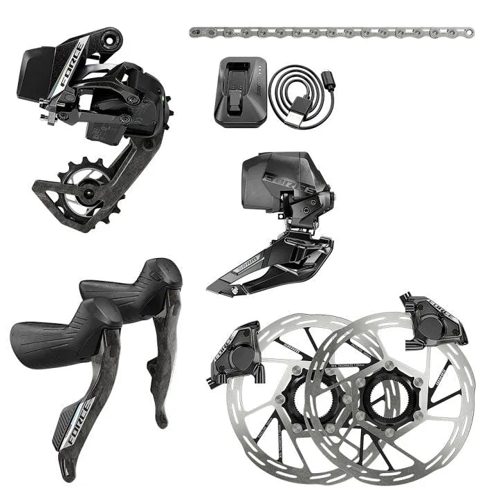 SRAM FORCE E1 AXS Complete Groupset 2x12-speed - Black/Silver