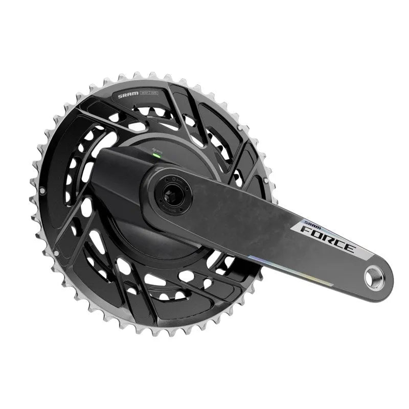 SRAM FORCE E1 AXS Powermeter Crankset 2x12 DUB - Black