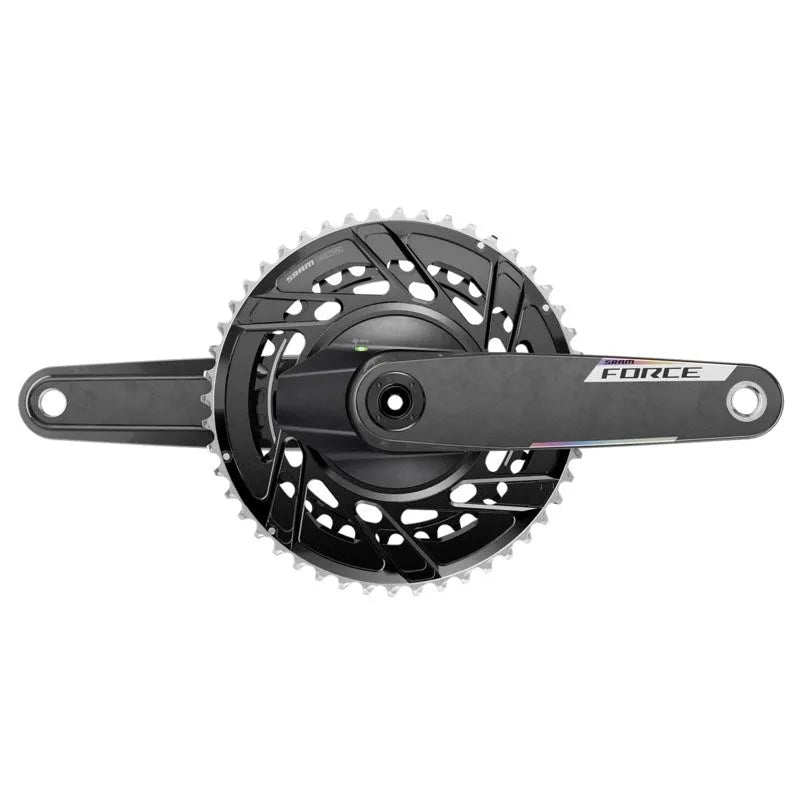 SRAM FORCE E1 AXS Powermeter Crankset 2x12 DUB - Black