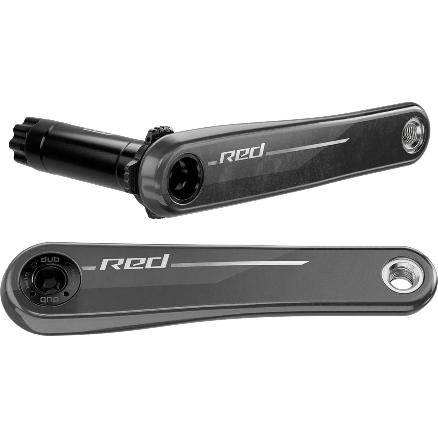 SRAM RED E1 AXS Crankset DUB Direct Mount QUARQ Power Meter - Carbon