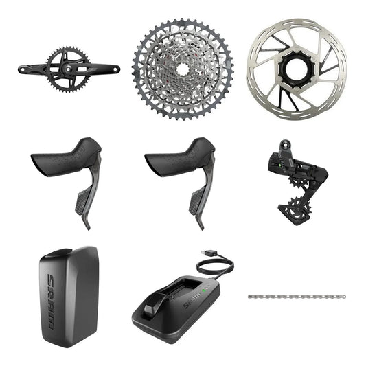SRAM Rival AXS E1 groupset component layout