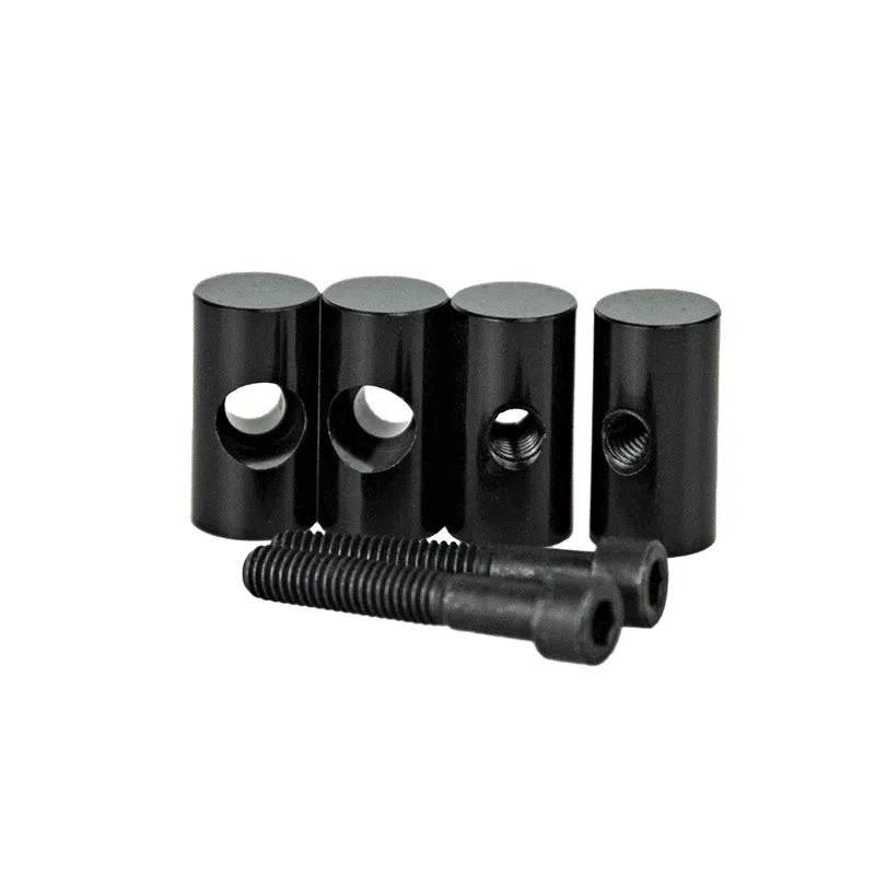 SRM Origin Carbon Look Crank Compression Couplings - Carbon Black