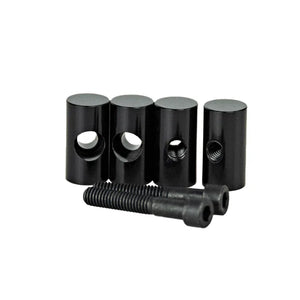 SRM Origin Carbon Look Crank Compression Couplings - Carbon Black