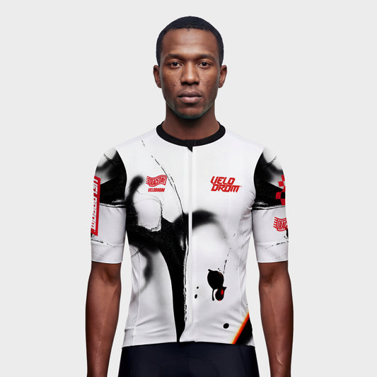VELODROM Raceday 4.0 Jersey Txtr - Black/White/Red