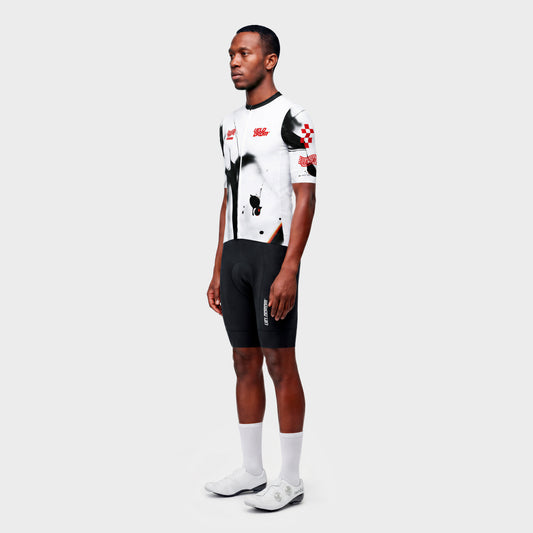 VELODROM Raceday 4.0 Jersey Txtr - Black/White/Red