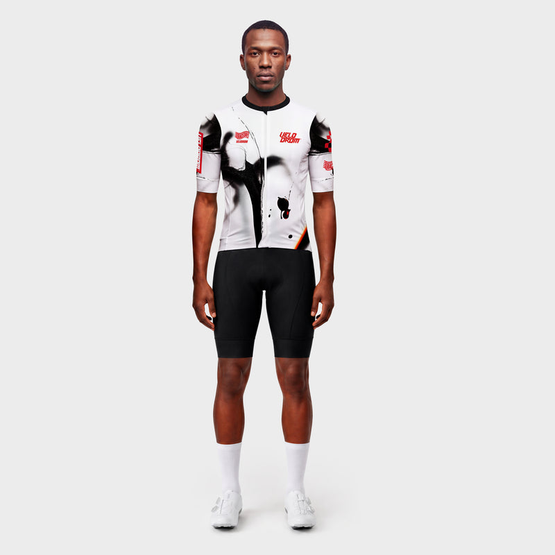VELODROM Raceday 4.0 Jersey Txtr - Black/White/Red