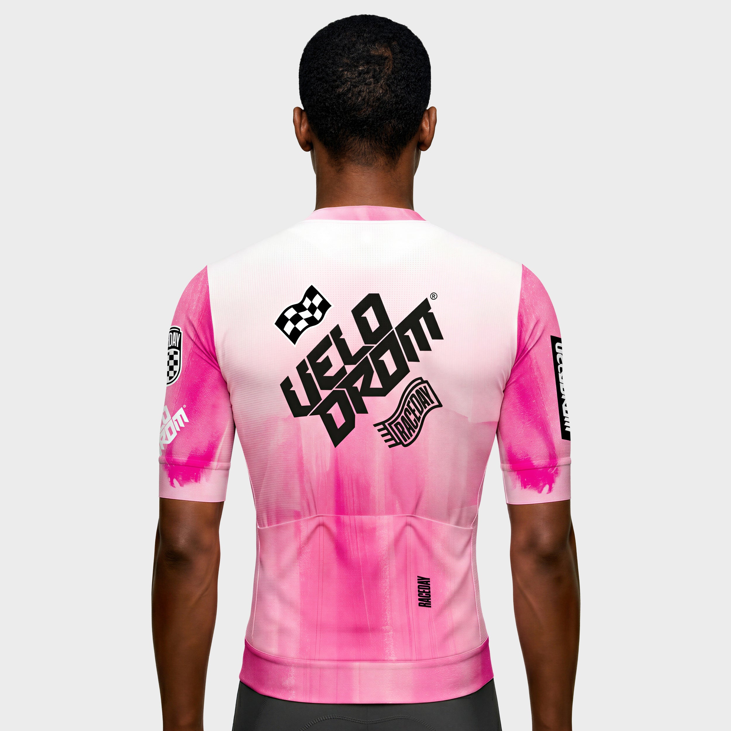 VELODROM Raceday 4.0 Txtr Jersey - Pink/White/Black