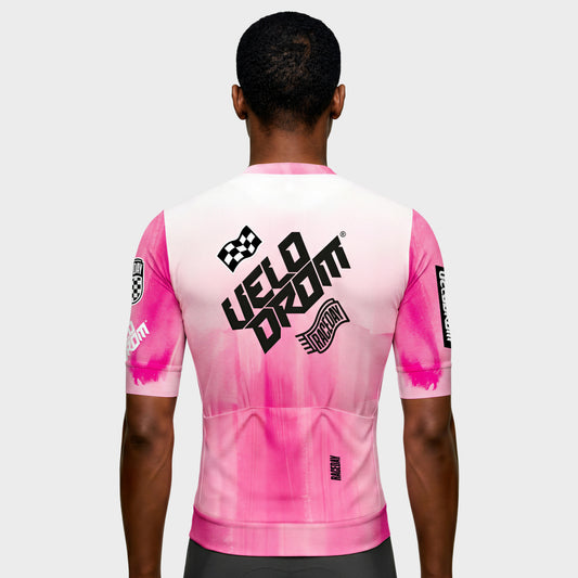 VELODROM Raceday 4.0 Txtr Jersey - Pink/White/Black