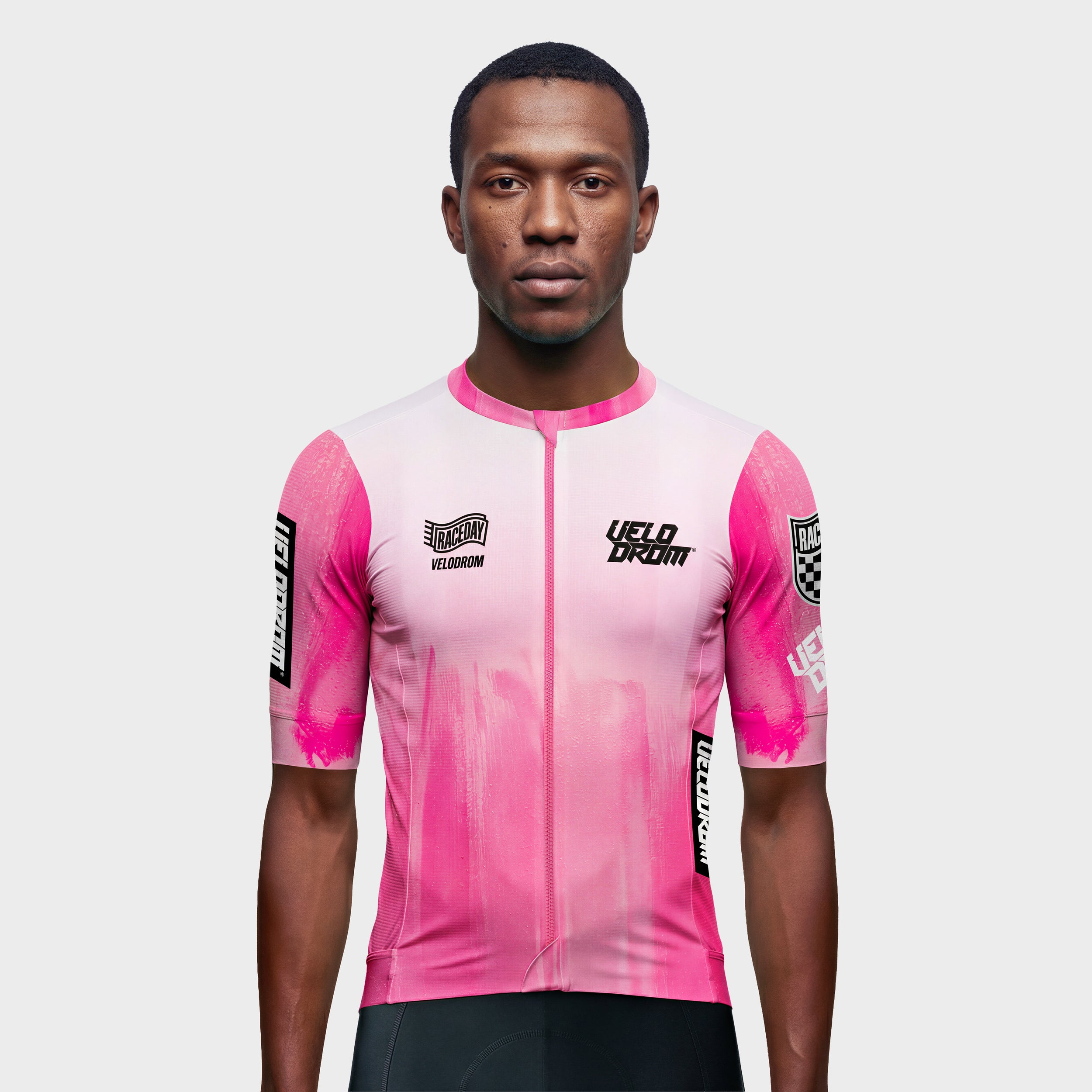 VELODROM Raceday 4.0 Txtr Jersey - Pink/White/Black