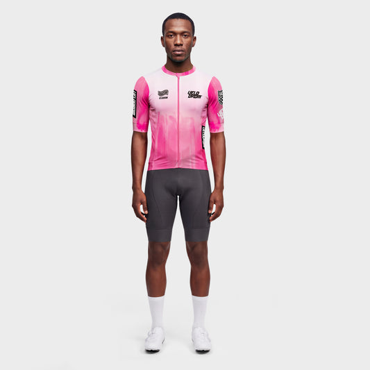 VELODROM Raceday 4.0 Txtr Jersey - Pink/White/Black