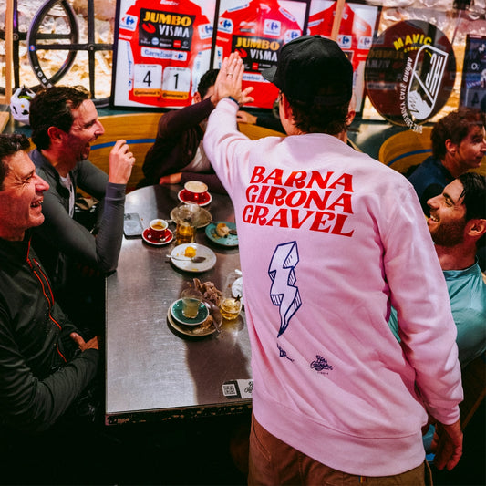 VELODROM Sweatshirt Barna Girona Gravel - Strawberry